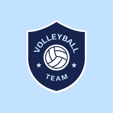 Volleyball Logo Design, Logo Volleyball, Blue Volleyball, Volleyball Logo, Custom Volleyball, Volleyball Clubs, Sports Meet, Athletic Clubs, Volleyball Team