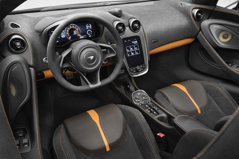 McLaren 570S Spider Onyx Black Design Edition Carbon Alcantara Orange nappa leather custom car bespoke customer price Mclaren 570s Spider, Van Branding, Mclaren 570s, Spider Design, Orange Car, Mclaren Cars, Interior Design Sketch, High End Cars, Car Goals