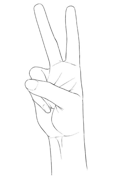 Art For Love, Hand Anatomy, Peace Fingers, Hand Reference, Silhouette Art, Anime Poses Reference, Drawing Tips, Anime Poses, Cute Couple Pictures