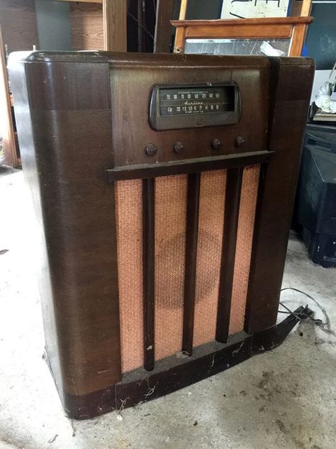 Alexa Enabled Console Radio With Sound Activated LEDs : 6 Steps (with Pictures) - Instructables Old Radio, Vintage Record Player, Flea Market Flip, Something Old Something New, Shop Vac, Vintage Airlines, Old Radios, Montgomery Ward, Alexa Device