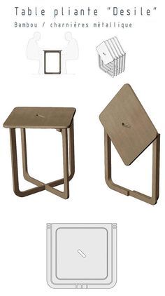 folding table Foldable Furniture, Art Deco Desk, Cnc Furniture, Flat Pack Furniture, Chair Table, Folding Furniture, Coaster Furniture, Plywood Furniture, Smart Furniture