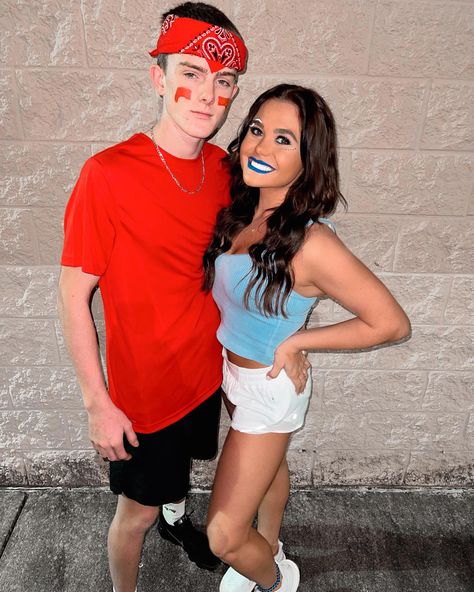 Fire And Ice Costume Couple, Fire And Ice Couples Costume, Fire Boy And Water Girl Costume, Fireboy And Watergirl Costume, Fire And Ice Costume, Ice Costume, Ice Ideas, Beer Olympics, Fireboy And Watergirl