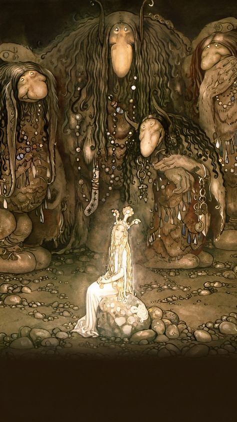 Illustration Kunst, John Bauer, Illustration Noel, Fairytale Illustration, Fairytale Art, Arte Inspo, Art Et Illustration, Art And Illustration, Arte Fantasy