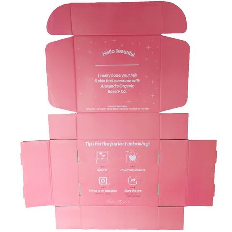 Bakery Boxes Packaging, Pink Hamper, Mailer Box Design, Jewelry Packaging Design, Packaging Design Trends, Mail Gifts, Small Business Inspiration, Branding Design Packaging, Mailer Box