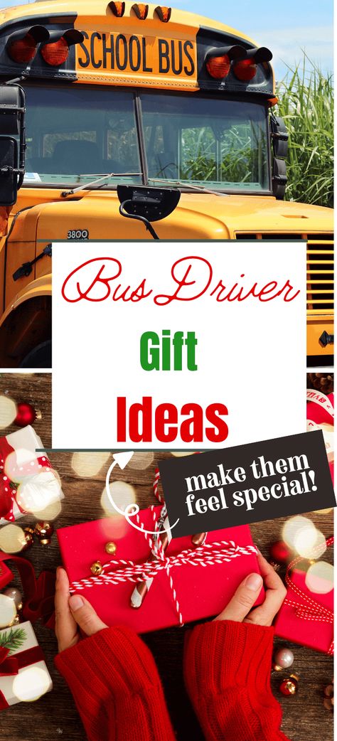 School Bus Driver Christmas Gift Ideas, Christmas Gift Bus Driver, Coworker Christmas Gift Card Ideas, Bis Driver Appreciation Gifts, Bud Driver Christmas Gifts, Bud Driver Gifts, Christmas Gift Ideas For Bus Driver, Bus Driver Christmas Gifts Diy, Gift Ideas For School Bus Drivers