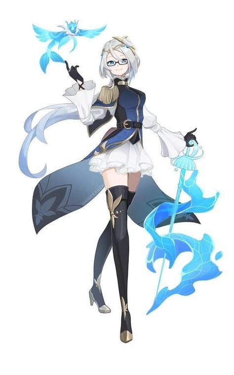 Archon Hydro, Hydro Archon Genshin, Genshin Impact Focalor, Hydro Archon, Genshin Oc, Armor Drawing, Honkai Impact 3rd, Lgbt Art, Honkai Impact