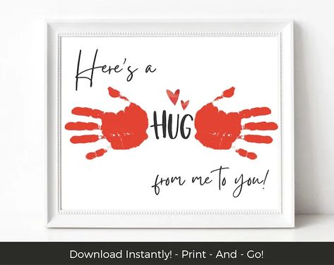 Valentines Handprint Crafts, Valentine Handprint, Valentines Art For Kids, Valentines Day Crafts For Preschoolers, Preschool Valentine Crafts, Toddler Valentine Crafts, Easy Valentine Crafts, Keepsake Baby Gifts, Valentines For Mom