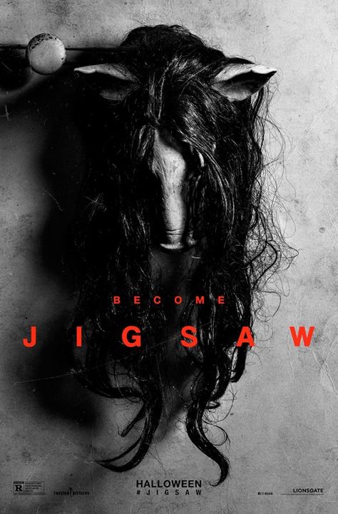 Saw 8 aka Jigsaw - Movie Poster Jigsaw Movie, Jigsaw Saw, Saw Film, Series Online Free, Full Mon, Origin Story, Tv Series Online, Horror Movie Characters, Horror Movie Posters