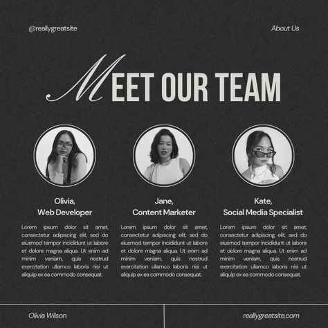 Meet The Owner Instagram Post, Meet The Team Post, Meet The Team Instagram Post, Team Instagram Post, Meet Our Team, Media Specialist, Post Instagram, Ig Post, Church Decor