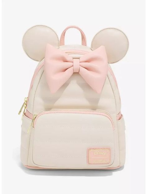 Super Cute Minnie Mouse Pink Tonal Puff Backpack Exclusively At BoxLunch Gifts! Minnie Mouse Loungefly Backpack, Disney Bags Backpacks, Holiday Handbag, Minnie Mouse Backpack, Disney Minnie Mouse Ears, Cute Mini Backpacks, Disney Bags, Minnie Mouse Pink, Loungefly Bag