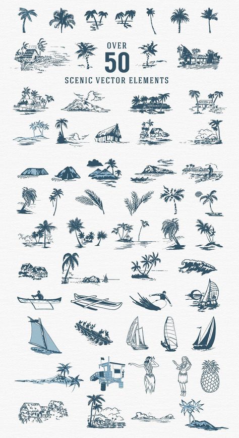 Tropisches Tattoo, Creative Family Tree, Aloha Tattoo, Tropical Tattoo, Surf Tattoo, Tree Project, Family Tree Project, Palm Tattoos, Palm Tree Tattoo