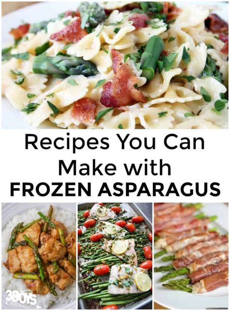 Frozen Asparagus Recipes, Healthy Frozen Dinners, Pescatarian Dinner, Homegrown Recipes, Frozen Asparagus, Asparagus Casserole Recipes, Asparagus Casserole, Frozen Dinner, Ginger Salmon