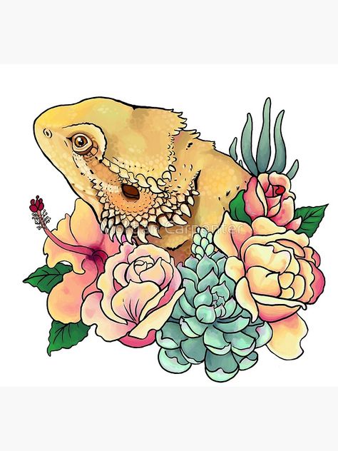 Dragon Tattoo Cartoon, Bearded Dragon Wallpaper, Bearded Dragon Drawing, Thing Tattoo, Bearded Dragon Terrarium Ideas, Iphone Backgrounds Nature, Dragon Terrarium, Bearded Dragon Tattoo, Iphone Background Pink