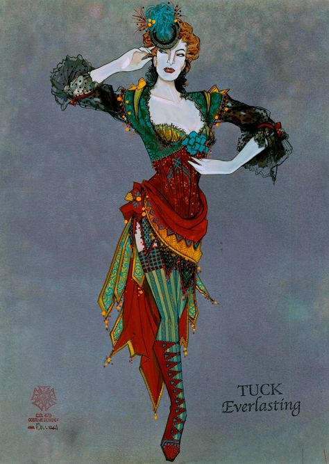 Gregg Barnes Jane Everlasting, Country Carnival, Greg Barnes, Costume Design Sketch, Carnival Girl, Broadway Costumes, Tuck Everlasting, Bird Costume, Theatre Costumes