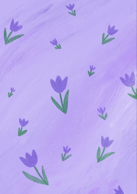 Tulips Purple Wallpaper, Purple Tulips Aesthetic Wallpaper, Purple Tulips Wallpaper, Tulip Wallpaper, Tulip Drawing, Light Purple Flowers, Purple Flowers Wallpaper, Purple Wallpaper Iphone, Purple Tulips