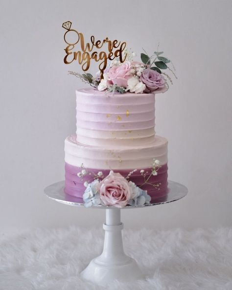 20+ Amazing Bakeries For Wedding Cakes In Delhi – Check It Out! - SetMyWed Dusty Purple Wedding Cake, Engagement Cakes 2 Tier, Purple Anniversary Cake, Purple Two Tier Cake, Anniversary Cake Purple, Double Cake Design, Engagement Cake Designs Classy, 2 Tier Engagement Cake, Engagement Cake Ideas Elegant