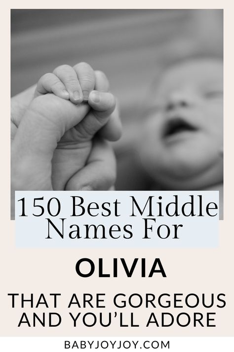 Navigate the delightful journey of finding the perfect middle name for your baby girl, Olivia, with our ultimate guide! In this comprehensive article, we present our ultimate list of the best middle names for Olivia, designed to inspire and simplify your decision-making process. From timeless classics to modern gems, we've curated a diverse collection to suit every style and preference! Check out the article here. 💫💖 #Olivia #BabyGirl #NamingJourney Middle Names For Olivia, Olivia Meaning, Nicknames For Olivia, James Name, Sibling Names, Chelsea Olivia, Grace Harper, Olivia Morgan, Olivia Emily