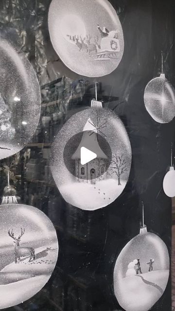 Snow Graffiti on Instagram: "Christmas Baubles Created at @toniandguyaltrinchamuk #Christmas #salon #snow #snowgraffiti #snowart #art #graffiti" Window Snow Art Easy, Snow Graffiti Window, Snow Art Drawing, Snow Outside Window, Snow Spray Art, Snow Spray Window Ideas, Snow Window Art, Christmas Window Drawing, Christmas Window Painting Ideas