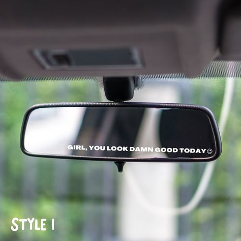 Girl/boy You Look Good Mirror Sticker, Vinyl Mirror Sticker, Rearview Mirror Sticker, Bedroom Mirror Sticker, Trendy Vinyl Mirror Decal - Etsy Canada Vinyl Mirror, Car Mirror Decals, Mirror Decals, Mirror Decal, Miniature Cars, Mirror Stickers, Cool Mirrors, Diy Brides, Bedroom Mirror