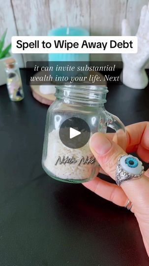 81K views · 3.2K reactions | "Spદll to "Wipe away debt" | Opportunities to multiply your money.💰✨" Perform this ritual of confidence and you will be amazed by the results. | By Nikita | Facebook Debt Free Spell, Debt Removal Spell, Money Rice Spell, Unblock My Money Hoodoo, Money And Success Spell Jar, Clear Debt, Debt Collection, Money Spells, Luck Quotes