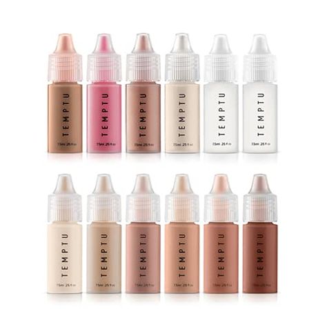 TEMPTU S/B Silicone-Based Best-Selling Airbrush Foundation, Blush, Highlighter Set: Long-Wear Makeup, Buildable Coverage Healthy, Hydrated Glow Luminous, Dewy Finish All Skin Types 12 Shades Long Wear Makeup, Airbrush Foundation, Olive Undertones, Blush Peonies, Highlighter Set, Ben Nye, Medium Skin Tone, Blush Highlighter, Deep Skin