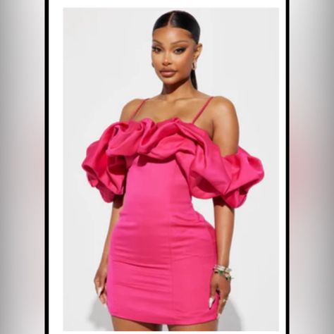 New Never Worn. Tag Says 1x , But Could Fit An Xl As Well. Pressed Natural Hair, 21st Birthday Outfits, Silk Press Natural Hair, 50th Bday, Dresses Fashion Nova, Silk Press, Birthday Outfits, Pink Dresses, Fashion Nova Dress