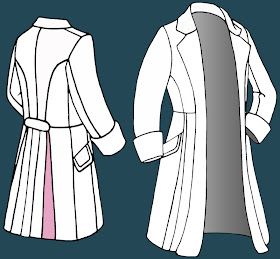 Making My 6th Doctor Costume: Six Frock Coat - fabric breakdown Tardis Key, Sherlock Coat, Hand Props, 5th Doctor, Sixth Doctor, Original Doctor Who, Doctor Coat, 3d Display, Leather Craft Patterns