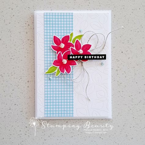 Stampin Up Country Gingham Dsp Cards, Gingham Cottage Stampin Up Cards, Stampin Up Gingham Cottage Dsp Cards, Stampin Up Gingham Embossing Folder, Stampin Up Country Gingham, Stampin Up Gingham Gala Paper, Global Design Project, Creation Crafts, Blue Gingham