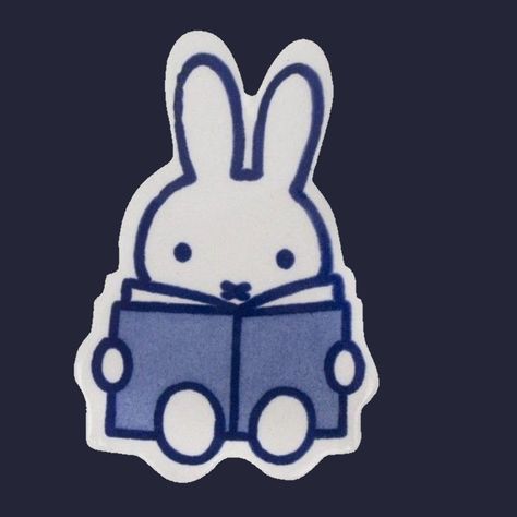 Blue Bunny Aesthetic, Blue Miffy, Teal Aesthetic, Phone Things, Iphone Theme, Blue Icon, Phone Decor, Phone Theme, Blue Bunny