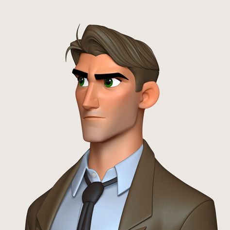 Rex Parker - Supernatural City, Ander Liza on ArtStation at https://www.artstation.com/artwork/xYKzR4 Stylized Male Character, Guy Character Design, Stylized Head, Guy Character, 3d Karakter, Stylized Character, Learn Design, Pixar Characters, Animation Studios