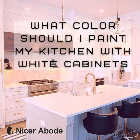 Kitchen Paint Colors With White Cabinets, Kitchen Cabinets 2023, Paint My Kitchen Cabinets, Cabinets 2023, White On White Kitchen, White Kitchen Paint Colors, Kitchen Cabinets White, Kitchen With White Cabinets, White Kitchen Paint