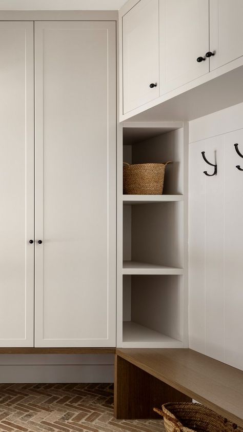 Modern Provincial, Mudroom Cubbies, Mudroom Closet, Mudroom Cabinets, Mud Room Entry, Mudroom Entryway, Home Hall Design, Mud Room Storage, Mudroom Design