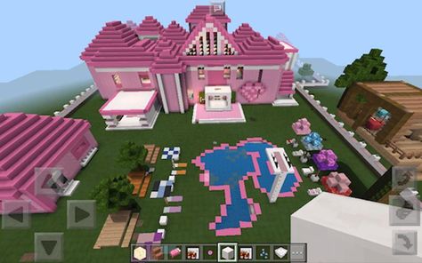 Barbie Minecraft, Gold Wallpaper Hd, Black And Gold Wallpaper, Houses Mansions, Minecraft Mansion, Minecraft House Plans, Bangunan Minecraft, Minecraft Modern, Minecraft Cottage