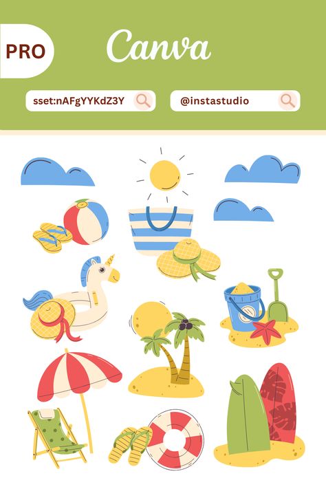 Tropical Vaacation Canva Graphic Elements fon Canva Sets, Canva Stickers, Canva Tricks, Children's Book Layout, Canva Codes, Alphabet Photos, Doodle Alphabet, Groovy Font, Canvas Learning