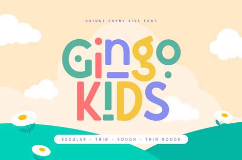 Kid Fonts Free, Beautiful Serif Fonts, Decorative Typography, Greeting Card Packaging, Funky Fonts, Cards Packaging, Kid Fonts, Modern Serif Fonts, Friends Font