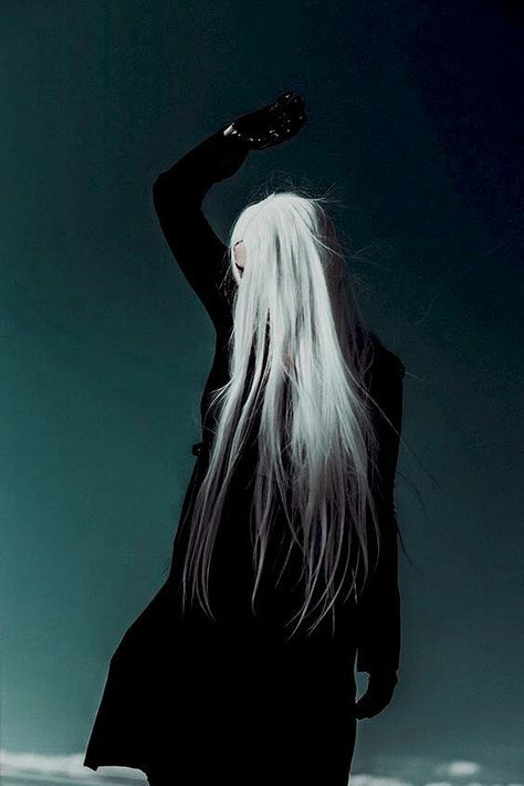 Aesthetic White Hair, White Hair Aesthetic, Elf Rogue, Chelsea Wolfe, Long White Hair, Dark Portrait, The Rocky Horror Picture Show, Hair White, Sebastian Michaelis