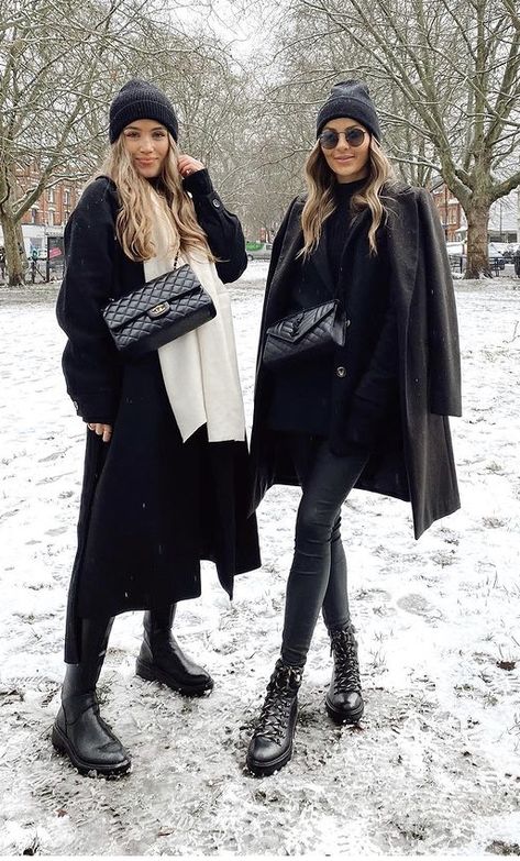 Snow Day Outfits, Snow In London, Nadia Anya, Europe Winter Outfits, London Winter Outfits, Kate Hutchins, Living On My Own, Snow Outfits For Women, Preset Filter