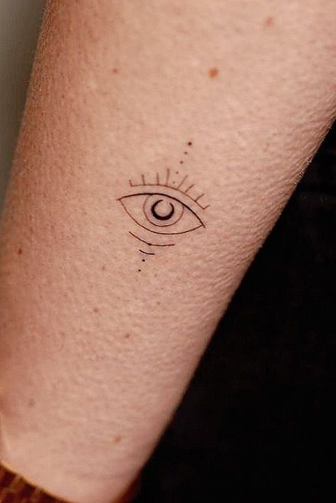 Eye Tattoo Fine Line, Fine Line Eye Tattoo, Eye Fine Line Tattoo, Black Eyes Tattoo, Spiritual Eye Tattoo, Intuition Eye Tattoo, Third Eye Tattoos, Eye Tattoos, Symmetrical Tattoo