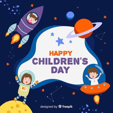 Children day concept in hand drawn Free ... | Free Vector #Freepik #freevector #background Children's Day Greeting Cards, Children's Day Greetings, Children's Day Wishes, Children Day, Festival Image, Happy Children's Day, Message Quotes, Children's Day, Jesus Pictures