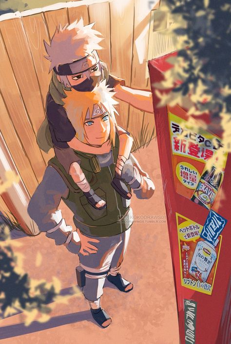 Minato Kakashi, Team Minato, Dragon Wallpaper Iphone, Menma Uzumaki, Anime Picture Hd, Naruto Shippudden, Naruto Teams, Naruko Uzumaki, Kakashi Sensei