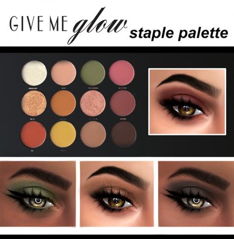 Kenzar Sims: Give Me Glow Cosmetics Staple Palette • Sims 4 Downloads Sims 4 Makeup, Sims Makeup, Cc Makeup, Makeup Cc, The Sims 4 Pc, Sims 4 Cc Makeup, Sims 4 Teen, Sims4 Clothes, Sims Four