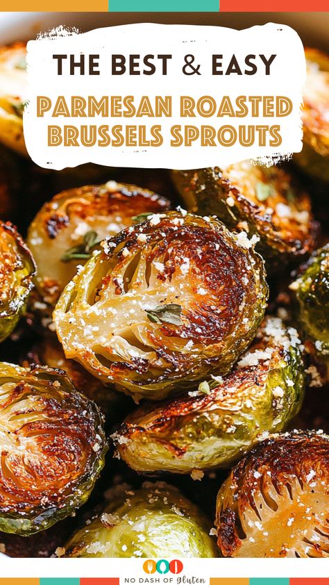 Easy Parmesan Roasted Brussels Sprouts Brussel Sprouts Slow Cooker, Crockpot Brussel Sprouts, Parmesan Crusted Brussel Sprouts, Parmesan Brussels Sprouts, Meat And Potatoes, Roasted Brussel, Easy Side Dish, Sprout Recipes, Brussels Sprouts Recipe