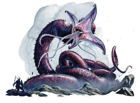 Neothelid | Forgotten Realms Wiki | FANDOM powered by Wikia Sea Monsters Drawing, Chaotic Evil, Mind Flayer, Beast Creature, D D Monsters, Dnd Monsters, Cool Monsters, Giant Monsters, Monster Concept Art