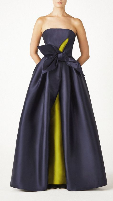 Strapless gown with voluminous overskirt | HerTrove Winter Gowns, Blue Evening Gowns, Strapless Evening Gowns, Taffeta Skirt, Ways To Wear A Scarf, Evening Gowns Elegant, Taffeta Dress, Classy Dress Outfits, Strapless Gown