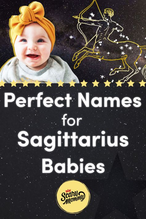 If you're expecting a baby in November or December, you're expecting a little Sagittarius! Here are 15 names perfect for the zodiac sign of the Archer. November Names, Mystical Girl Names, Celestial Baby Names, Sagittarius Baby, November Baby, Baby Boy Name, Sagittarius Girl, December Baby, Expecting A Baby