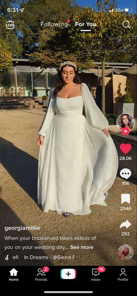 Curvy Bride, Take Video, Jenny Yoo, On Your Wedding Day, Day Dresses, One Shoulder Formal Dress, Wedding Inspiration, Wedding Day, Wedding Dresses