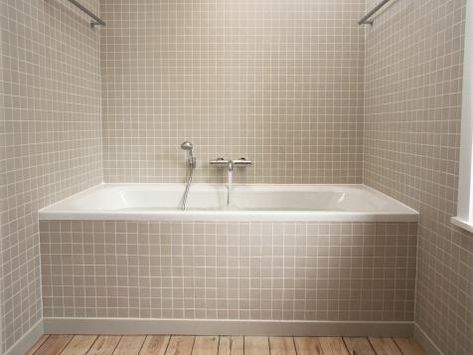 Tub Enclosures | Bathroom Ideas & Designs | HGTV Bathroom Storage Ideas For Small Spaces, Tile Around Tub, Bathtub Plumbing, Bathtub Shower Combo, Bathtub Surround, Japanese Soaking Tubs, Bathtub Tile, Tub Ideas, Acrylic Tub