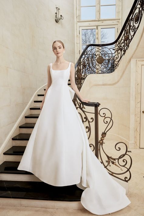 Sareh Nouri - Parker | Sareh Nouri Sareh Nouri Wedding Dress, Sareh Nouri Bridal, Sareh Nouri, Night Gown Dress, Bow Wedding Dress, White Wedding Dress, Modest Wedding, Modest Wedding Dresses, A Line Gown