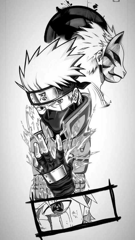 White Fang Naruto, Kakashi Black And White Wallpaper, Kakashi Black And White, Kakashi Hatake Tattoo Ideas, Kakashi Tattoo Design, Kakashi Hatake Sketch, Kakashi Hatake Tattoo, Kakashi Hatake Drawing, Kakashi Hatake Wallpapers