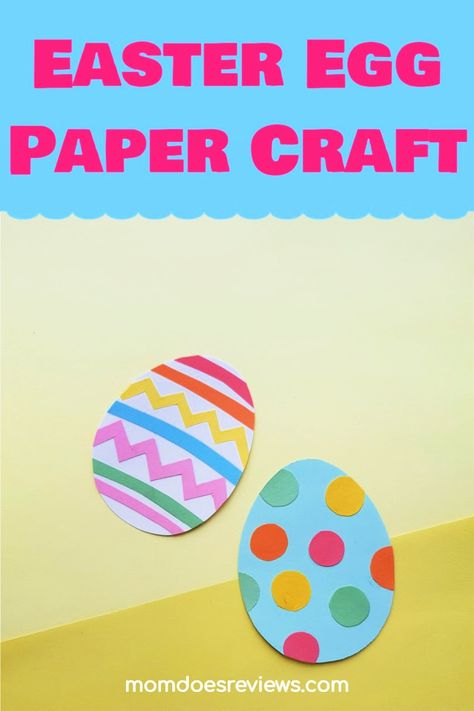 Egg Paper Craft, Egg Artwork, Paper Craft For Kids, Easter Arts And Crafts, Easter Egg Crafts, Hand Crafts For Kids, Easter Eggs Diy, Hand Crafts, Egg Crafts